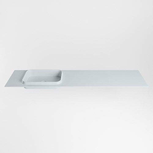 RIDGE Clay Lavabo encastrado de solid surface 190cm. Posición del fregadero Izquierda.-2