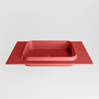 RIDGE Fire Inset / Built-in Basin solid surface 80cm. Position basin Center.-2