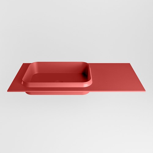 RIDGE Fire Inset / Built-in Basin solid surface 101cm. Position basin Left.-2