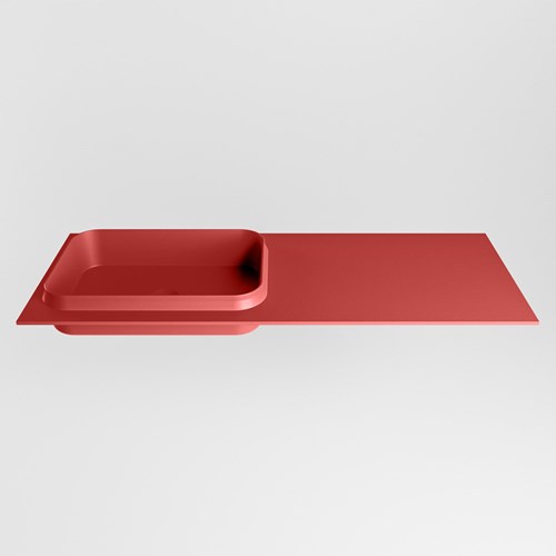 RIDGE Fire Lavabo incasso solid surface 120cm. Posizione lavabo Sinistra.-2