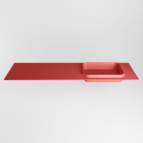 RIDGE Fire Inset / Built-in Basin solid surface 171cm. Position basin Right.-2