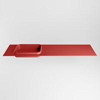 RIDGE Fire Einbauwaschbecken aus solid surface (mineralwerkstoff) 180cm. Waschbeckenposition Links.-2