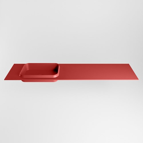 RIDGE Fire Inset / Built-in Basin solid surface 181cm. Position basin Left.-2