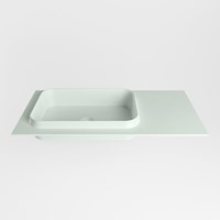 RIDGE Greey Inset / Built-in Basin solid surface 91cm. Position basin Left.-2