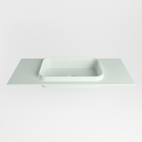 RIDGE Greey solid surface inbouw / inleg wastafel 101cm. Positie wasbak midden.-2