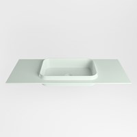 RIDGE Greey Lavabo encastré solid surface 110cm. Position lavabo Centrée.-2