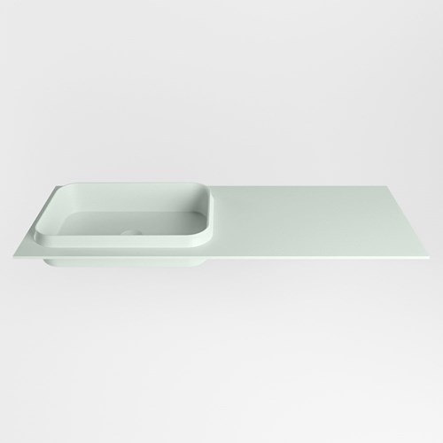 RIDGE Greey Inset / Built-in Basin solid surface 121cm. Position basin Left.-2