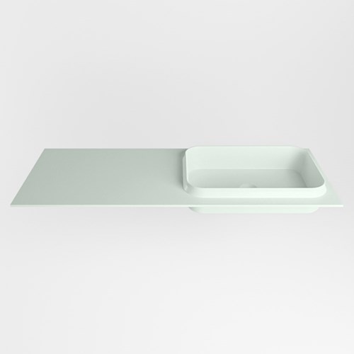 RIDGE Greey Lavabo encastré solid surface 121cm. Position lavabo Droite.-2