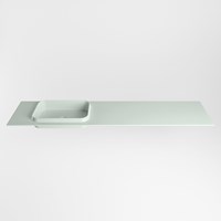 RIDGE Greey Lavabo encastrado de solid surface 190cm. Posición del fregadero Izquierda.-2