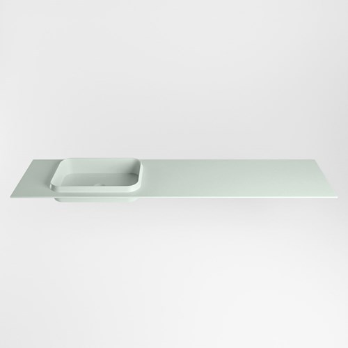 RIDGE Greey Lavabo encastrado de solid surface 191cm. Posición del fregadero Izquierda.-2