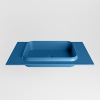 RIDGE Jeans Einbauwaschbecken aus solid surface (mineralwerkstoff) 81cm. Waschbeckenposition Mittig.-2