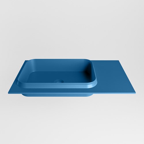 RIDGE Jeans Inset / Built-in Basin solid surface 80cm. Position basin Left.-2