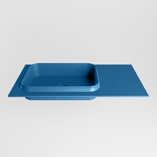 RIDGE Jeans Inset / Built-in Basin solid surface 90cm. Position basin Left.-2