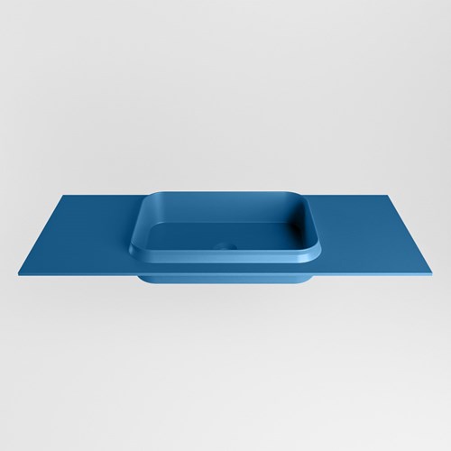 RIDGE Jeans Lavabo encastré solid surface 110cm. Position lavabo Centrée.-2