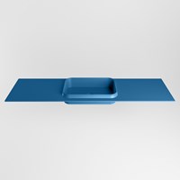 RIDGE Jeans Lavabo incasso solid surface 161cm. Posizione lavabo Centro.-2