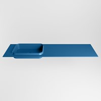 RIDGE Jeans solid surface inbouw / inleg wastafel 160cm. Positie wasbak links.-2