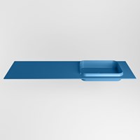 RIDGE Jeans Lavabo encastré solid surface 161cm. Position lavabo Droite.-2