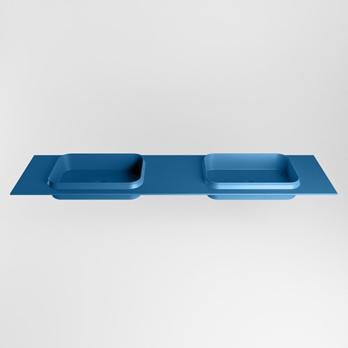 RIDGE Jeans Lavabo encastré solid surface 190cm. Position lavabo Double.-2