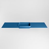 RIDGE Jeans Lavabo encastré solid surface 190cm. Position lavabo Centrée.-2