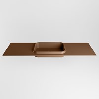 RIDGE Rust Lavabo incasso solid surface 151cm. Posizione lavabo Centro.-2