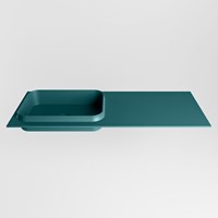 RIDGE Smag Lavabo encastré solid surface 121cm. Position lavabo Gauche.-2