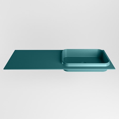 RIDGE Smag Einbauwaschbecken aus solid surface (mineralwerkstoff) 121cm. Waschbeckenposition Rechts.-2