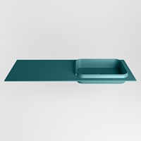 RIDGE Smag Inset / Built-in Basin solid surface 131cm. Position basin Right.-2