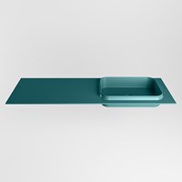 RIDGE Smag Lavabo incasso solid surface 140cm. Posizione lavabo Destra.-2