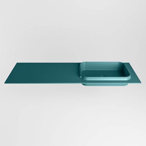 RIDGE Smag Lavabo incasso solid surface 140cm. Posizione lavabo Destra.-2