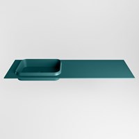 RIDGE Smag Einbauwaschbecken aus solid surface (mineralwerkstoff) 150cm. Waschbeckenposition Links.-2