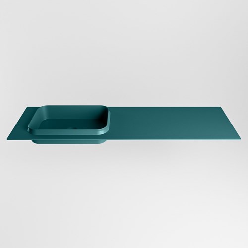 RIDGE Smag Einbauwaschbecken aus solid surface (mineralwerkstoff) 150cm. Waschbeckenposition Links.-2