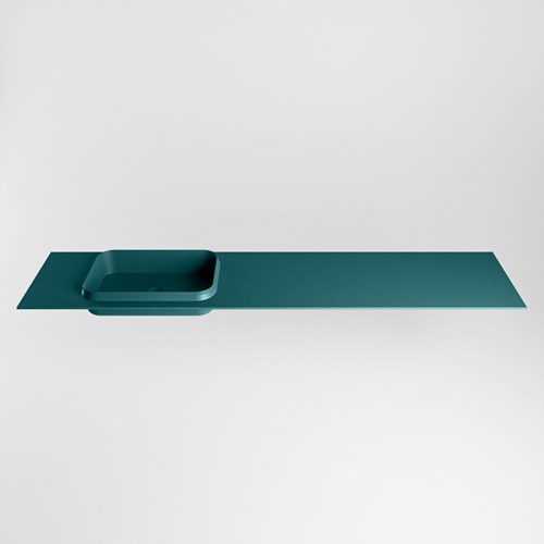 RIDGE Smag Inset / Built-in Basin solid surface 200cm. Position basin Left.-2