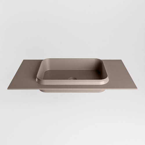 RIDGE Smoke Inset / Built-in Basin solid surface 90cm. Position basin Center.-2
