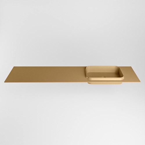 RIDGE Oro Inset / Built-in Basin solid surface 190cm. Position basin Right.-2