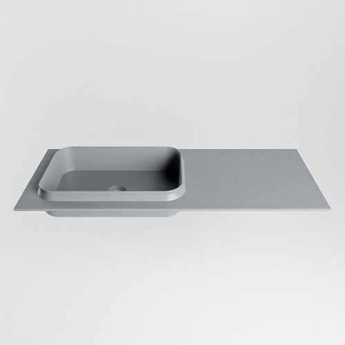 RIDGE Plata Lavabo encastrado de solid surface 111cm. Posición del fregadero Izquierda.-2