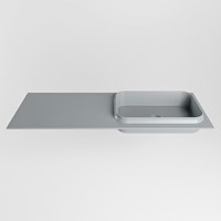 RIDGE Plata Lavabo incasso solid surface 121cm. Posizione lavabo Destra.-2