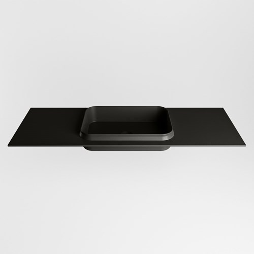 RIDGE Urban Lavabo encastré solid surface 131cm. Position lavabo Centrée.-2