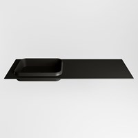 RIDGE Urban solid surface inbouw / inleg wastafel 141cm. Positie wasbak links.-2