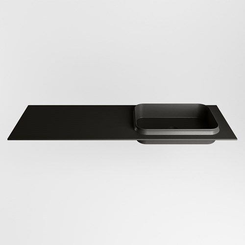 RIDGE Urban Lavabo encastré solid surface 140cm. Position lavabo Droite.-2
