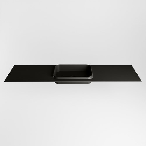 RIDGE Urban Einbauwaschbecken aus solid surface (mineralwerkstoff) 180cm. Waschbeckenposition Mittig.-2
