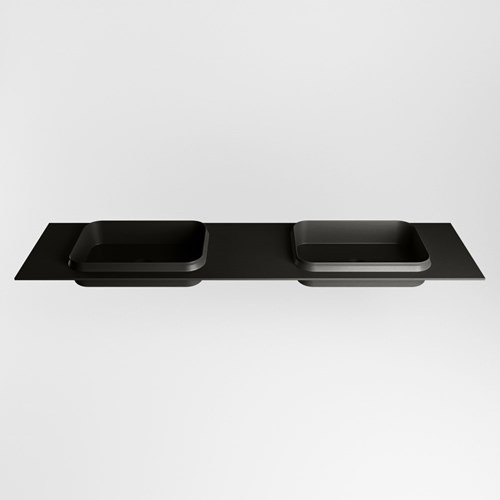 RIDGE Urban Lavabo incasso solid surface 191cm. Posizione lavabo Doppio.-2