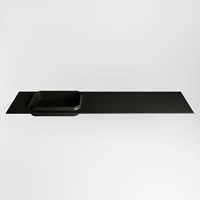 RIDGE Urban solid surface inbouw / inleg wastafel 191cm. Positie wasbak links.-2