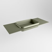 RIDGE Army Lavabo incasso solid surface 110cm. Posizione lavabo Centro.