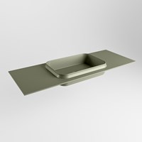 RIDGE Army Inset / Built-in Basin solid surface 121cm. Position basin Center.
