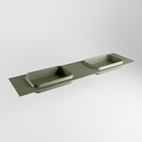RIDGE Army Lavabo incasso solid surface 191cm. Posizione lavabo Doppio.