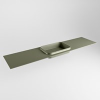 RIDGE Army Lavabo encastrado de solid surface 191cm. Posición del fregadero Centro.
