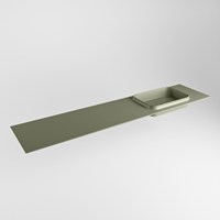 RIDGE Army Lavabo incasso solid surface 200cm. Posizione lavabo Destra.