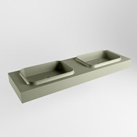RIDGE Army Wall-Hung Basin solid surface 160cm. Position basin Double.