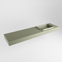 RIDGE Army Lavabo mural solid surface 180cm. Position lavabo Droite.
