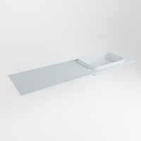 RIDGE Clay Inset / Built-in Basin solid surface 150cm. Position basin Right.